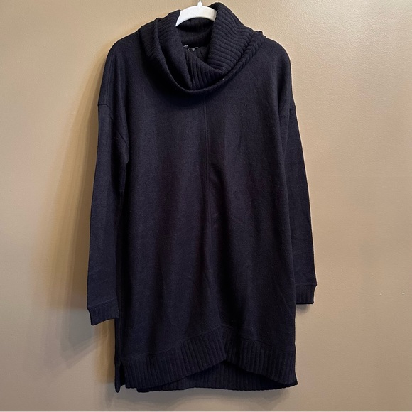 Lulus Autumn Daze Black Cowl Neck Long Sleeve Sweater Dress - Picture 6 of 9